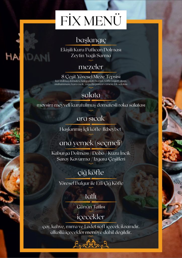 hamdani restoran fix menü